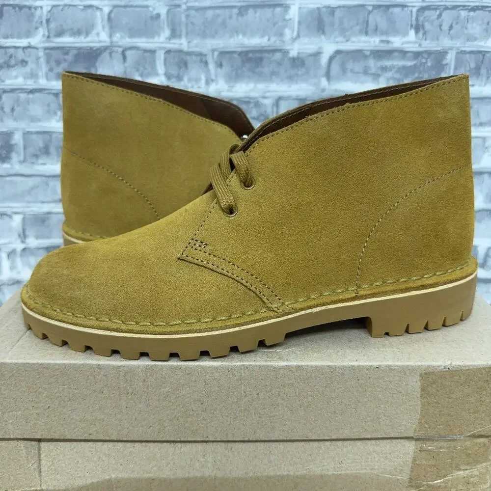 Clarks Desert Rock Oakmoss Suede Boots 62703 Mens Size 8 M New Rare
